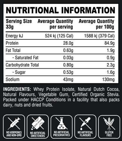 Whey Protein Isolate - Chocolate